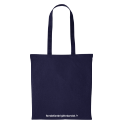 Tote bag bleu marine "J'adopte à la FBB"
