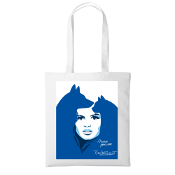 Tote bag blanc "BB"