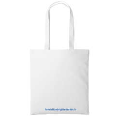 Tote bag blanc "BB"