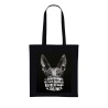 Tote bag noir "Chien"