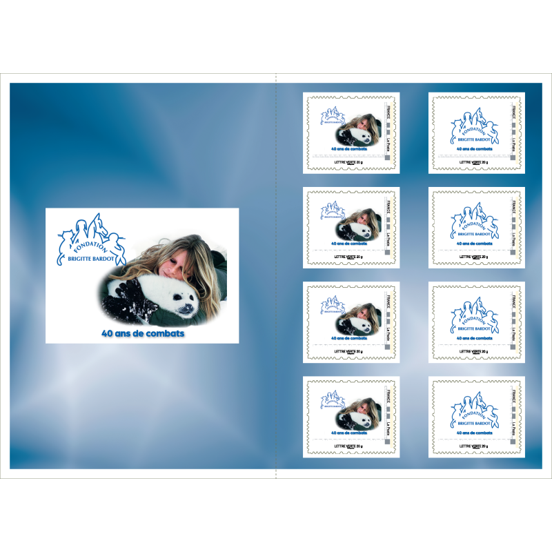 Timbres Fondation Brigitte Bardot