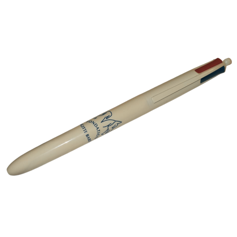 STYLO 4 COULEURS BLANC