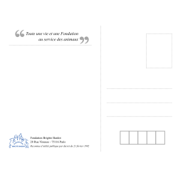Carte postale "Merci Brigitte"