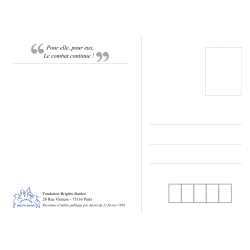 Carte postale "Pour elle, Pour eux"